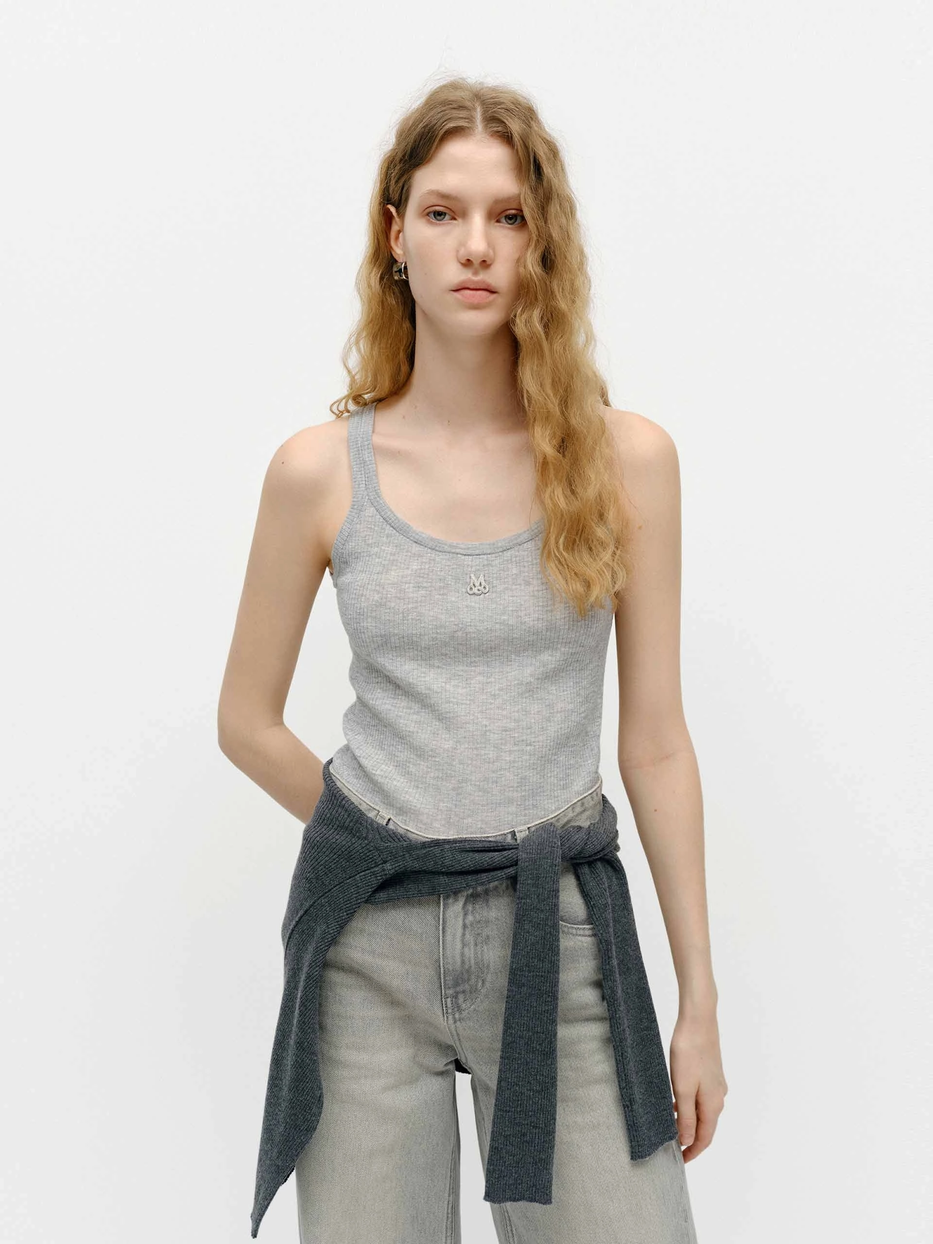 Fashionable Look TearResistant Blends Wool Blend Knit Tank