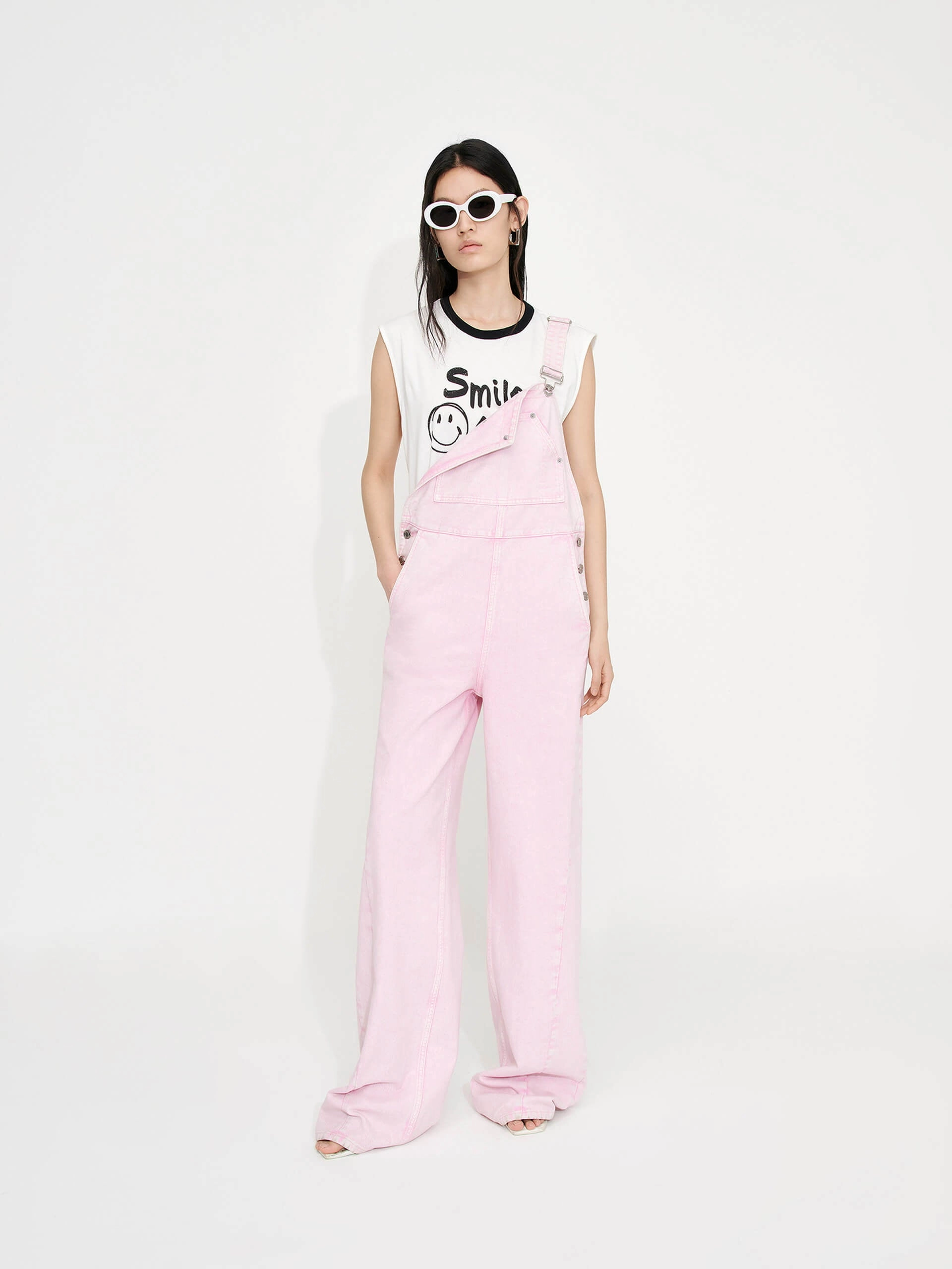Smart Layer Cargo Denim Jumpsuit