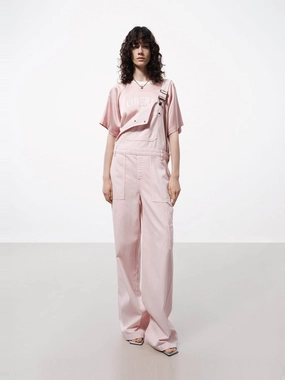 Sophisticated Look Active Look Cargo Style Denim Overalls