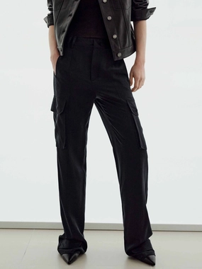 Office Friendly Trail Comfort Cargo Style Silk Trousers