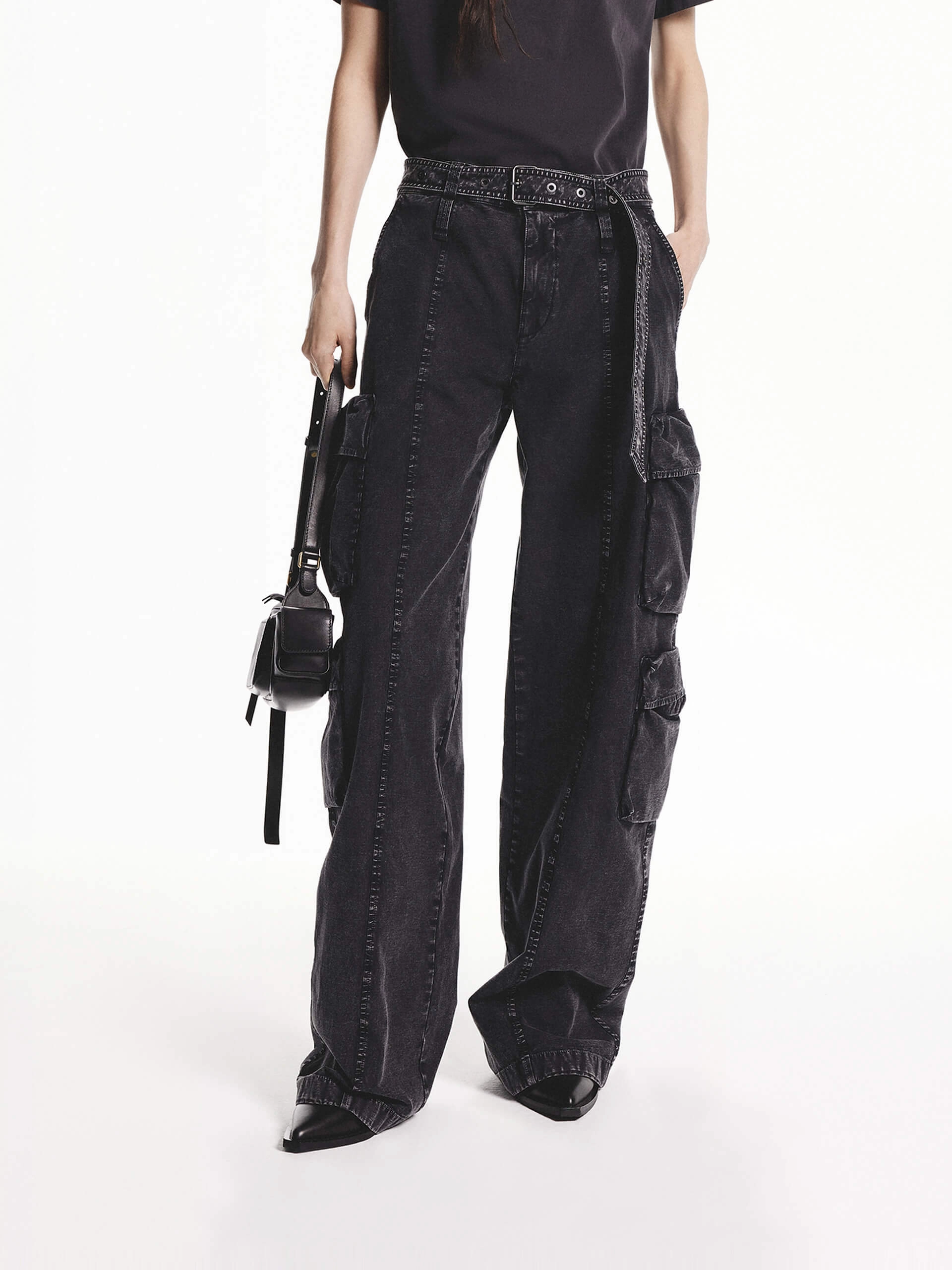 Cargo Style Straight Pants LightweightConstruction