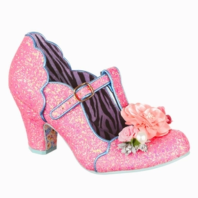 Suede Heels Mesh Upper Carriage Ride