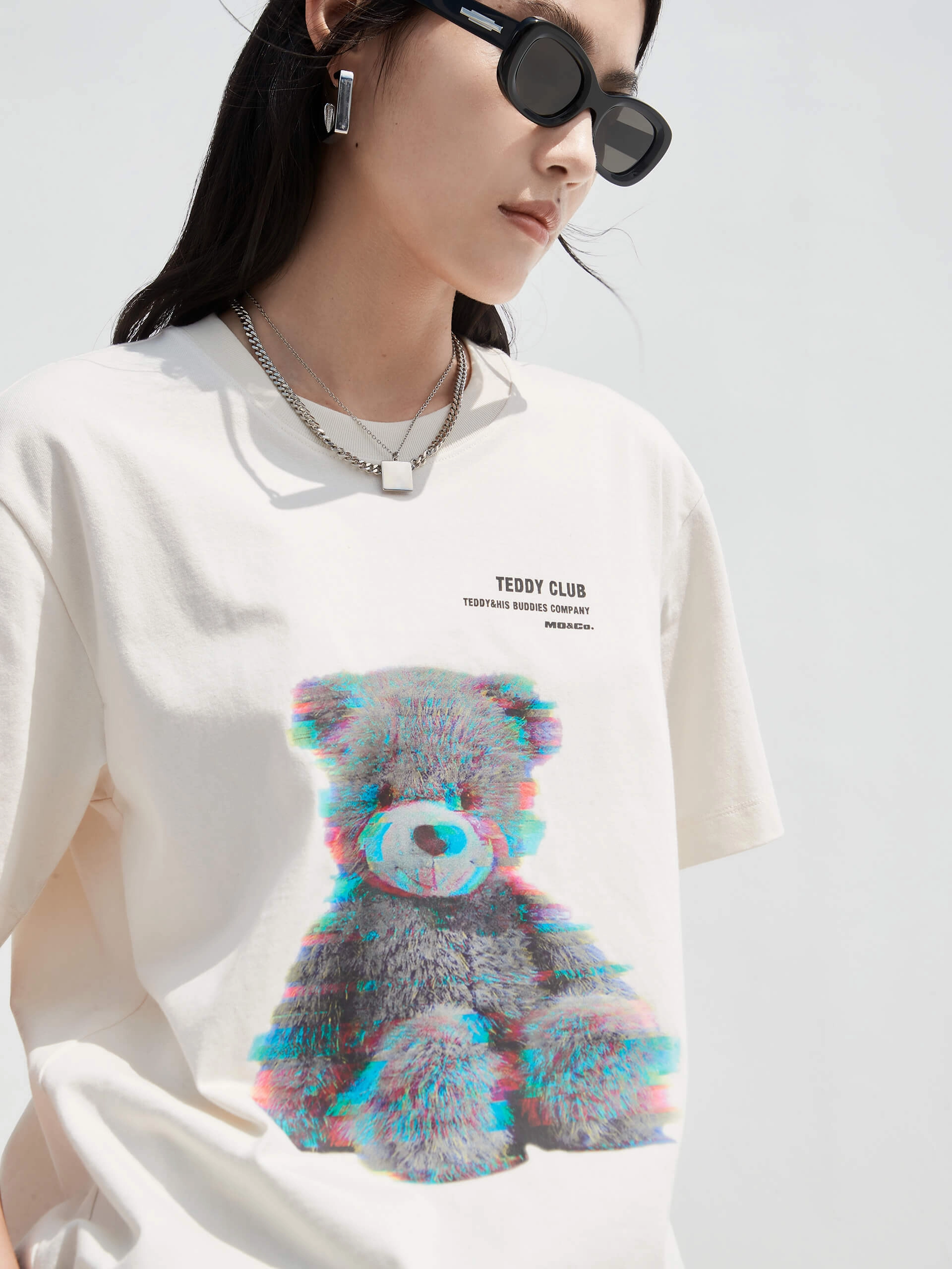 Minimalistic Wear Smart Comfort Cartoon Print Cotton T-shirt