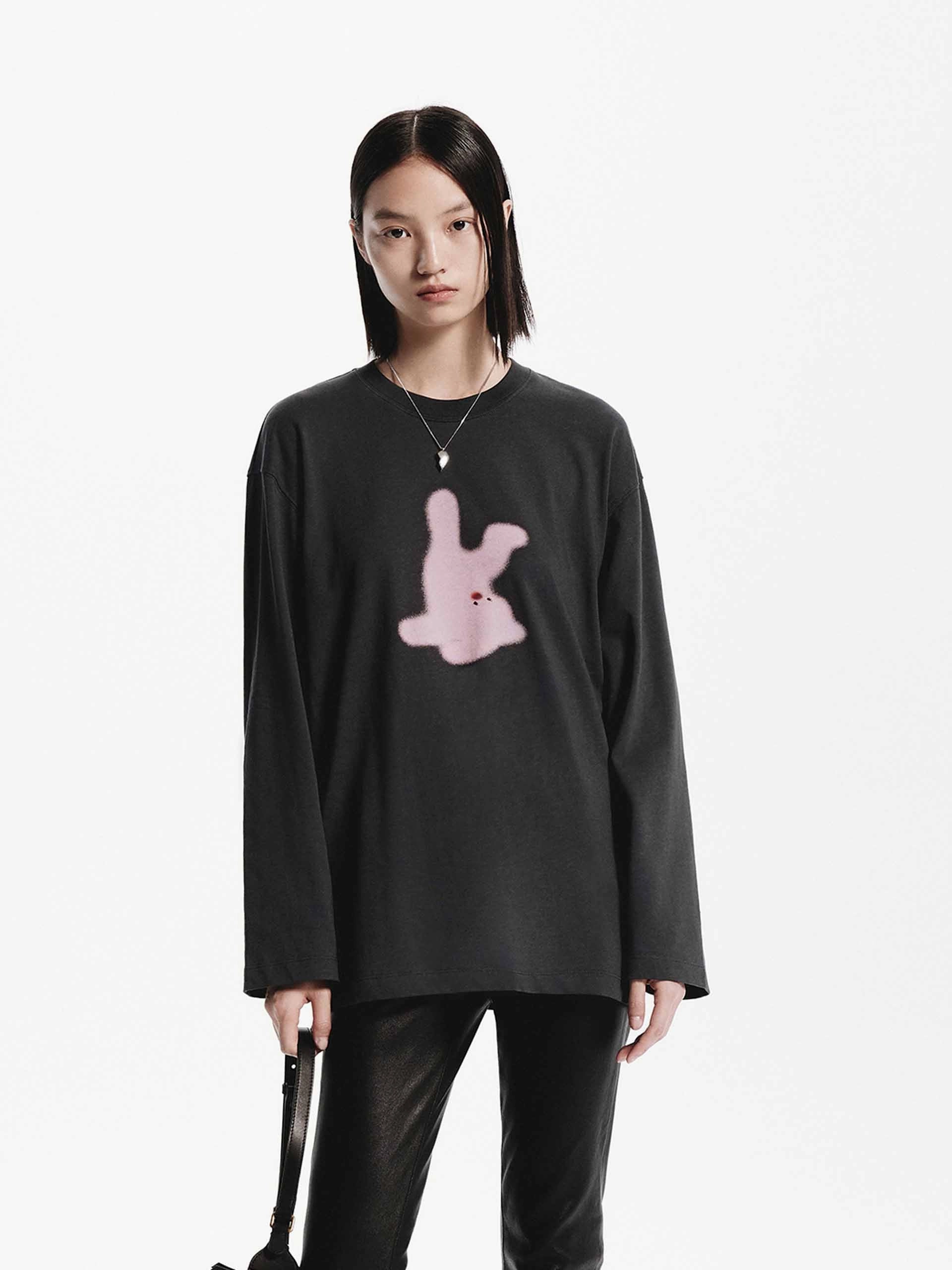 Cartoon Print Loose T-shirt ComfortStretch FlatlockSeams