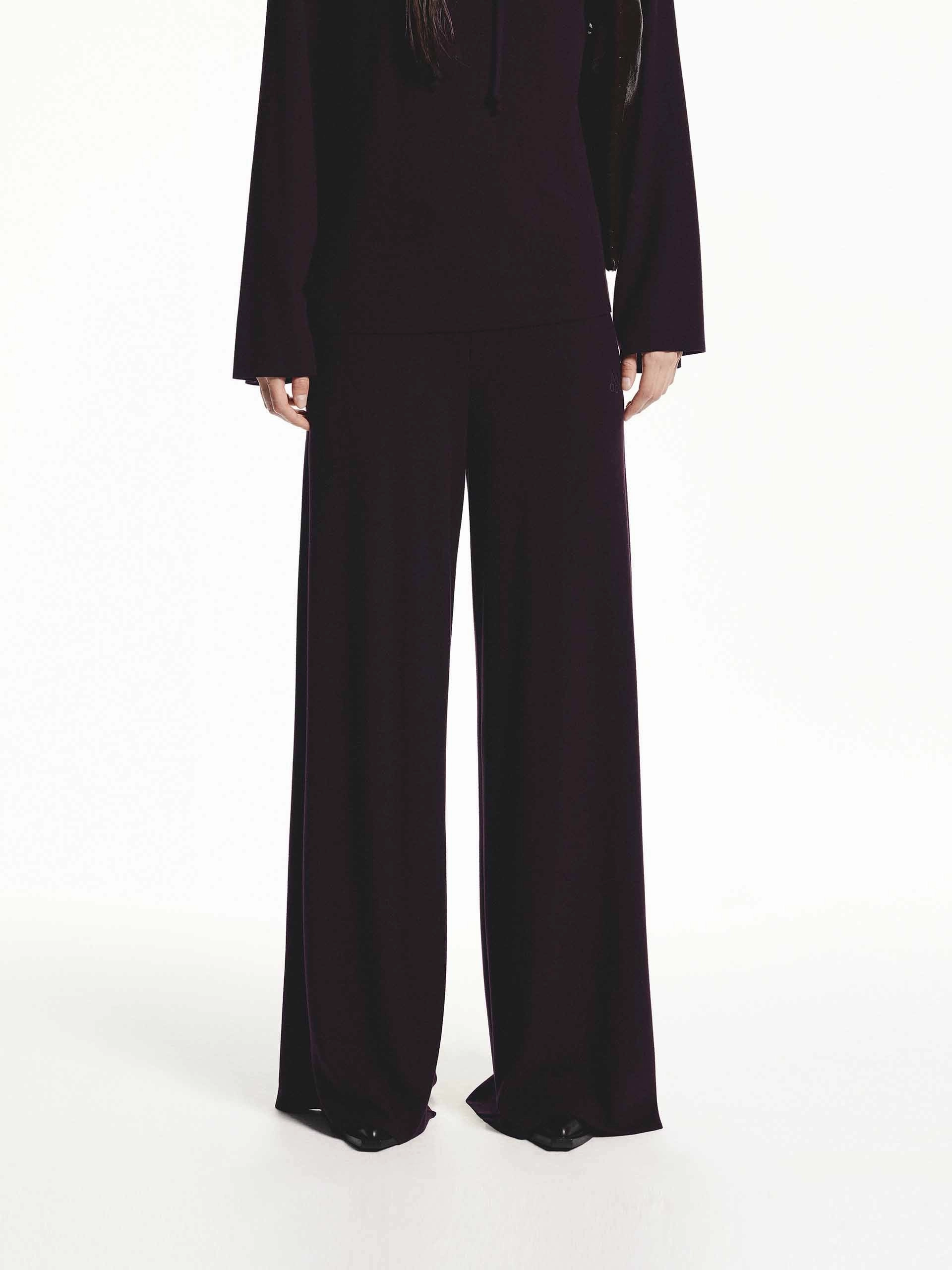 Drawstring Velvet Pants Durable Stitching