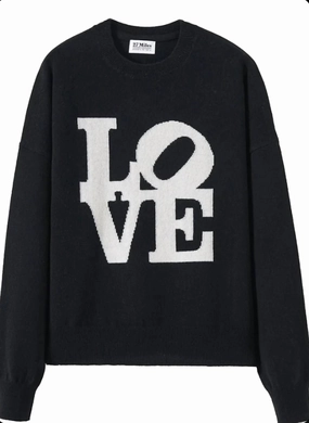 Cozy Chic Camryn Cashmere Crewneck Sweater In Black