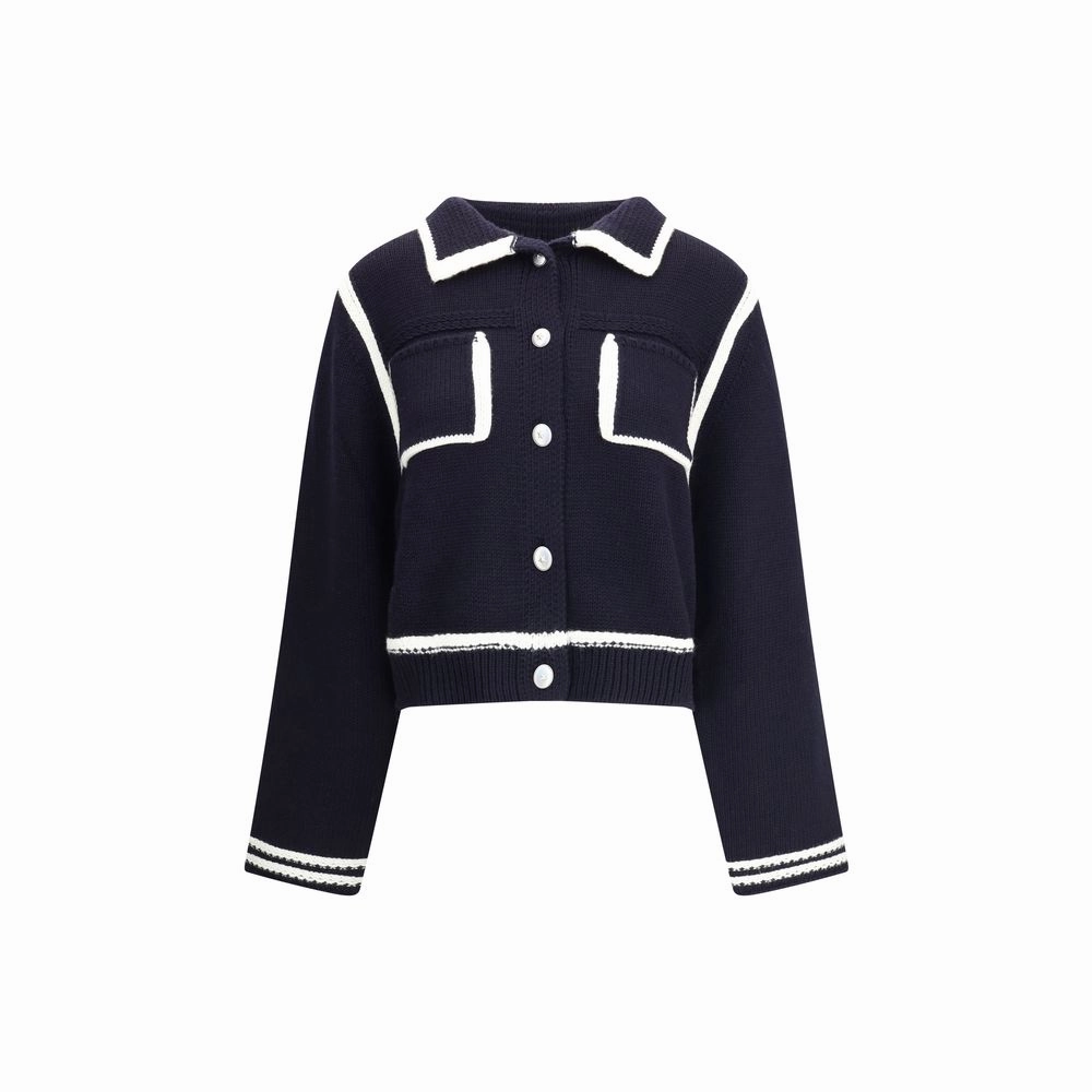 Stylish Wear Soft comfort layer PINKO Cardigan with contrasting Women's profiles