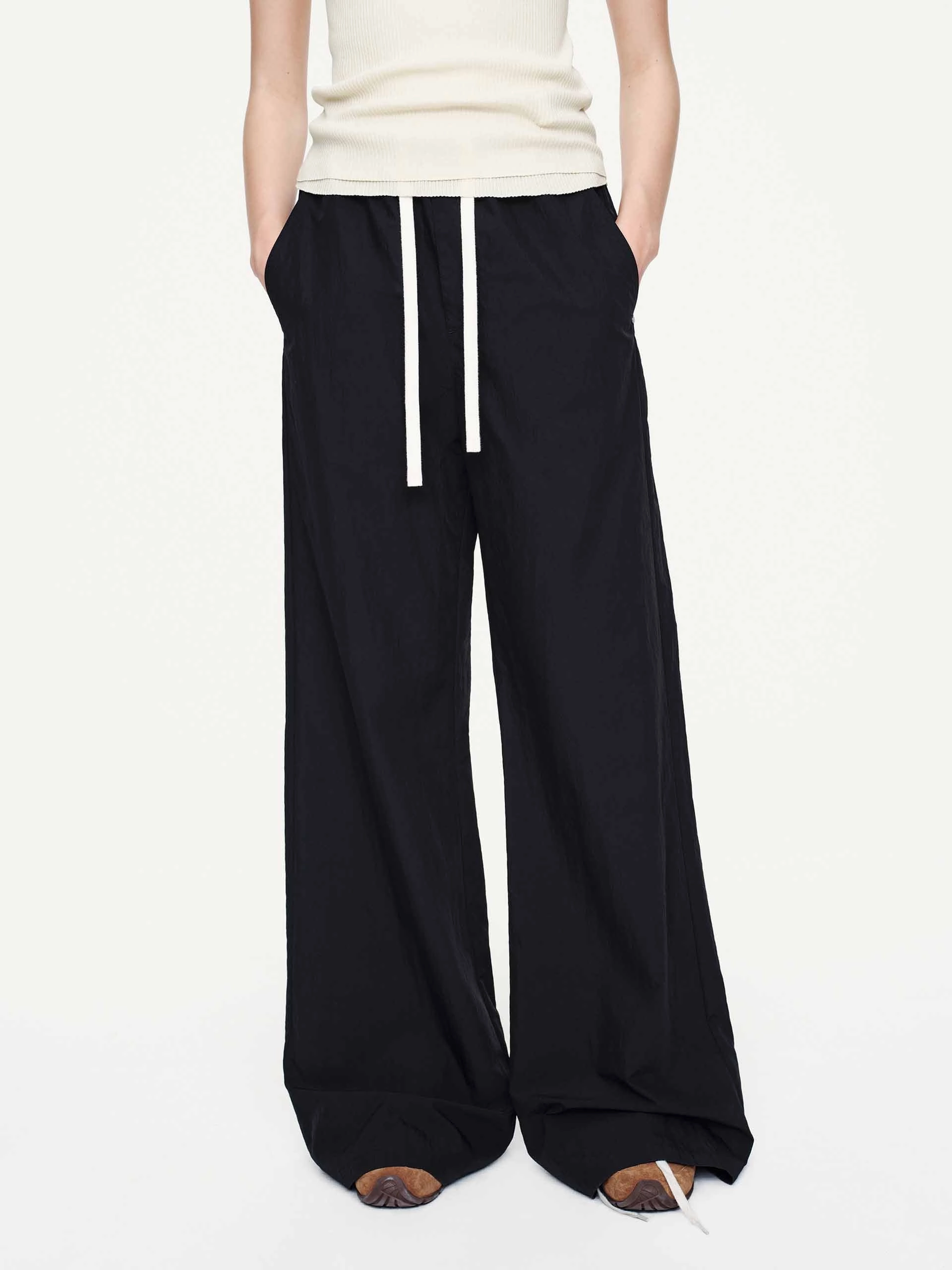 NonChafingEdges Casual Wearable Drawstring High Waist Trousers