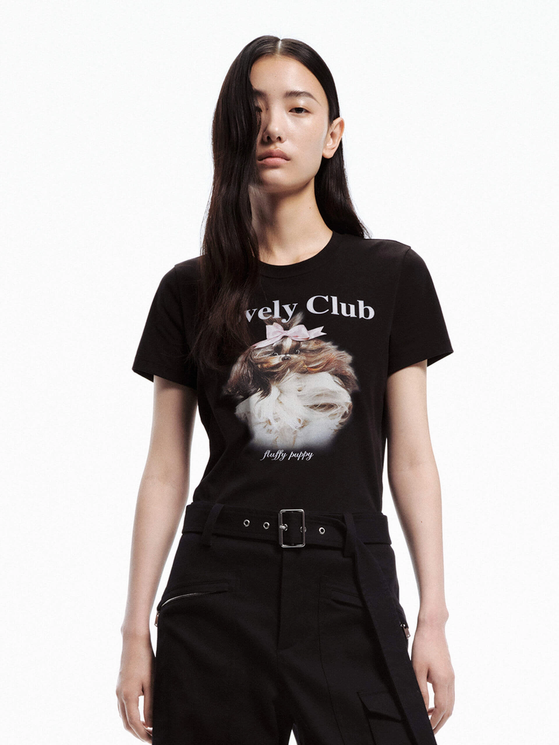 Printed Cotton Blend T-shirt Eco Conscious Production AntiPillingTreatment