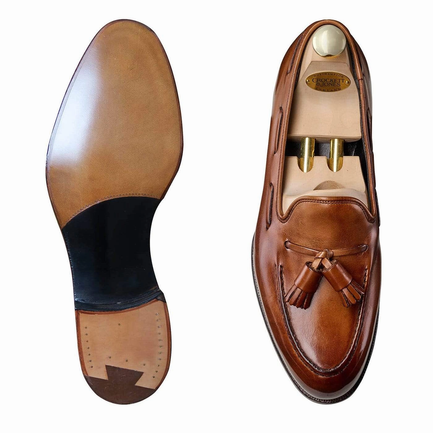 Flexible Base Heel Soft Cavendish Tan Antique Calf