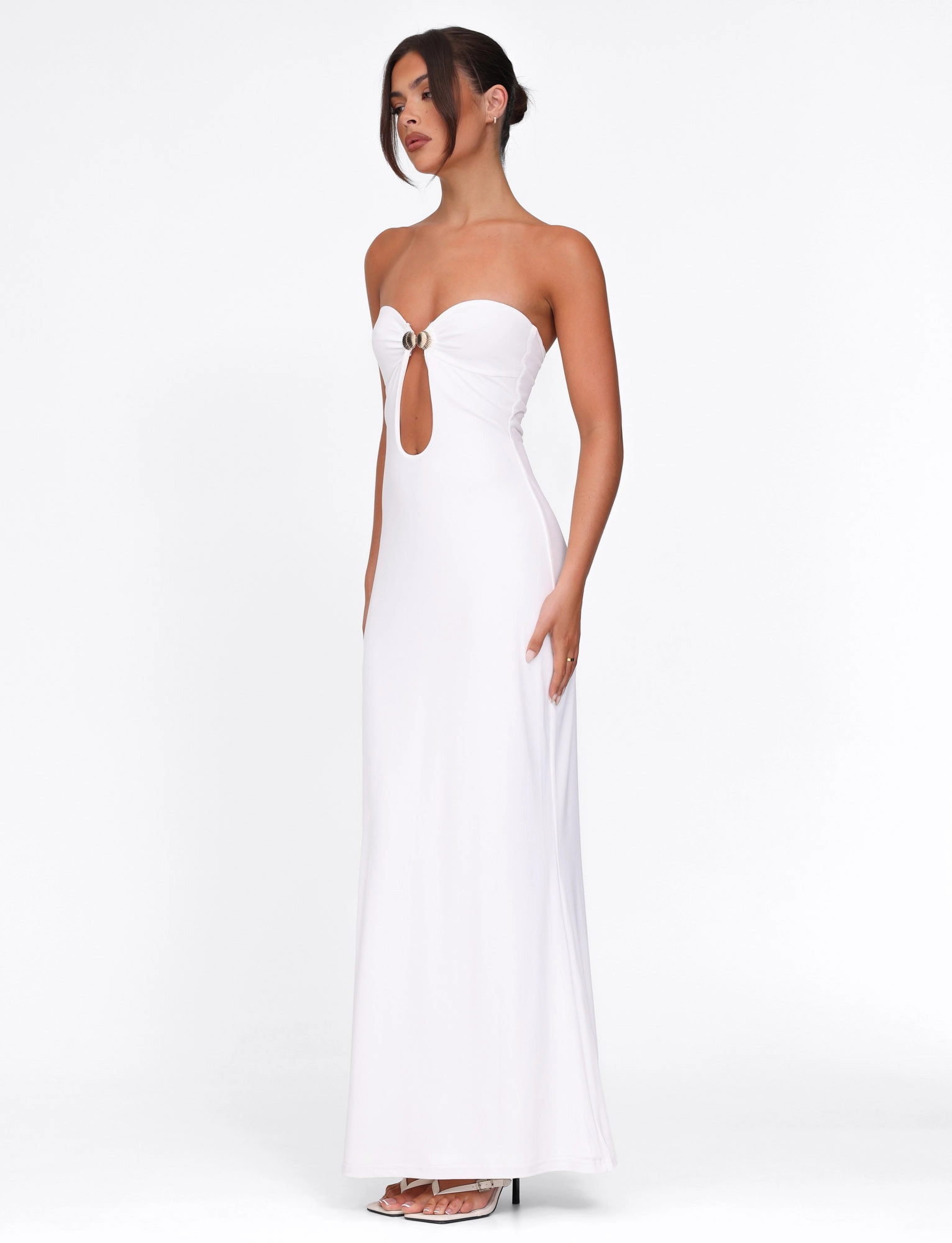 WaterRepellentCoating CECILY MAXI DRESS - WHITE