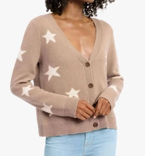 Low Impact Production Cold Weather Knitwear Celestine Cardigan In Chestnut