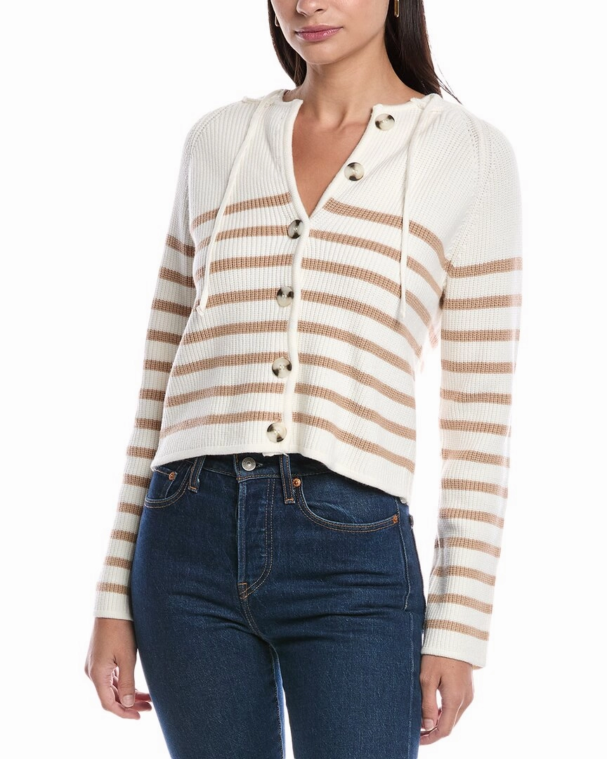 Compact Travel Design Classic Knitwear Central Park West Dickey Hooded Cardigan