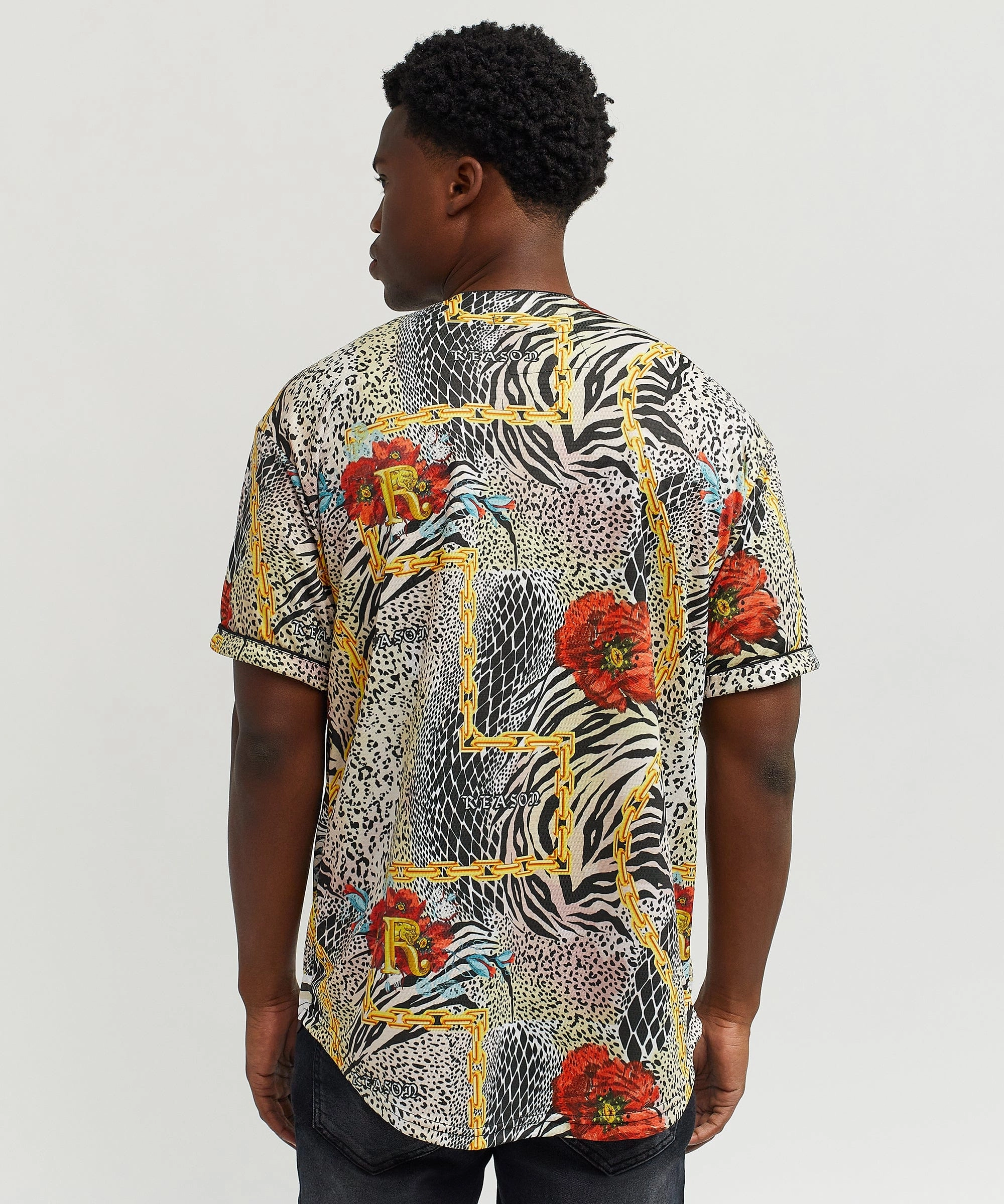 Born To Be Wild Baseball Jersey Stretch Comfort Oversized Collar