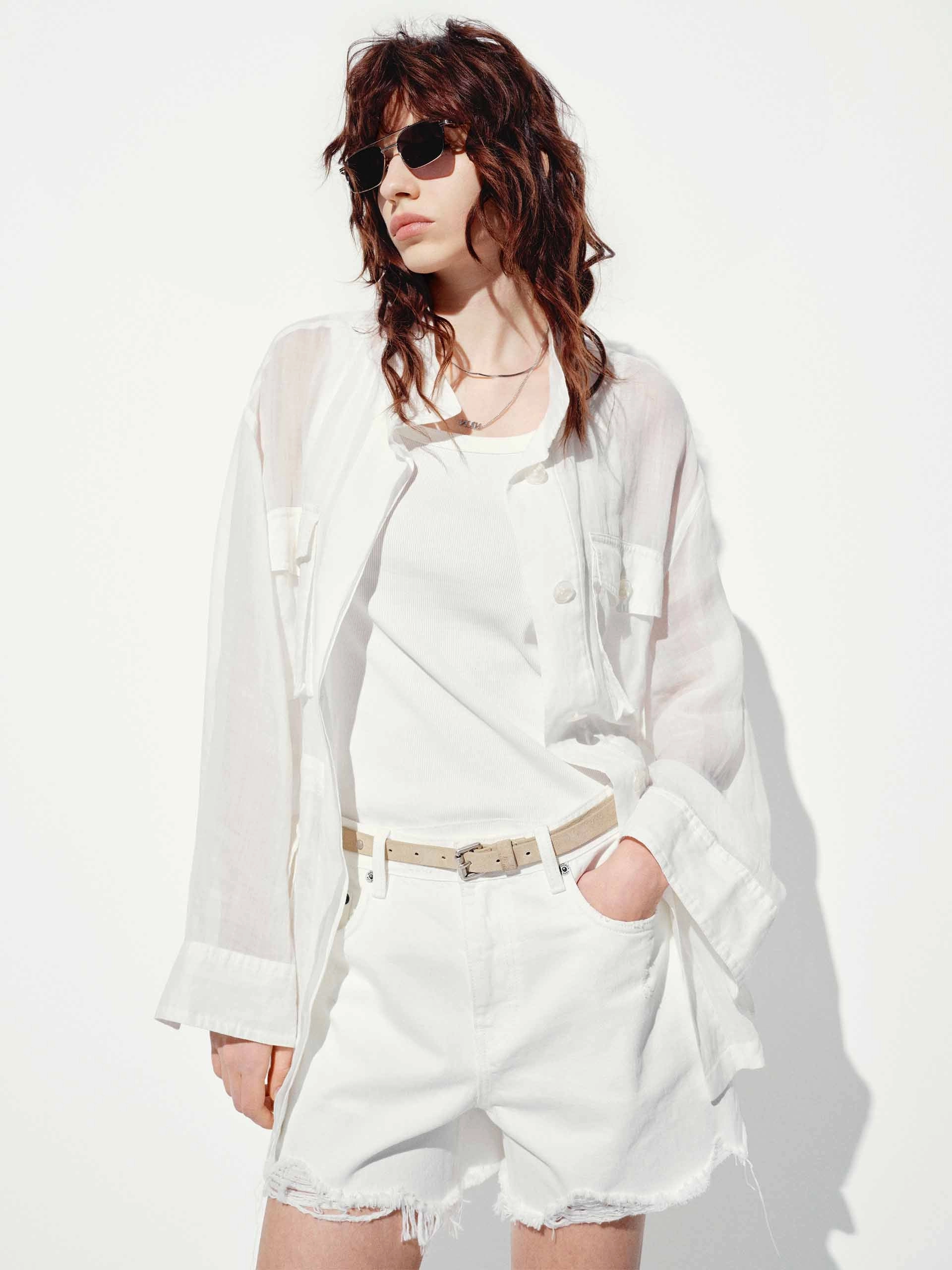 VNeck Style Compression Fit Technology Multi Pockets Ramie Coat