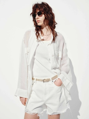 VNeck Style Compression Fit Technology Multi Pockets Ramie Coat