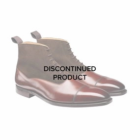 Charlton Chestnut Calf & Dark Brown Suede Compression Resistant Collar Anti   Odor