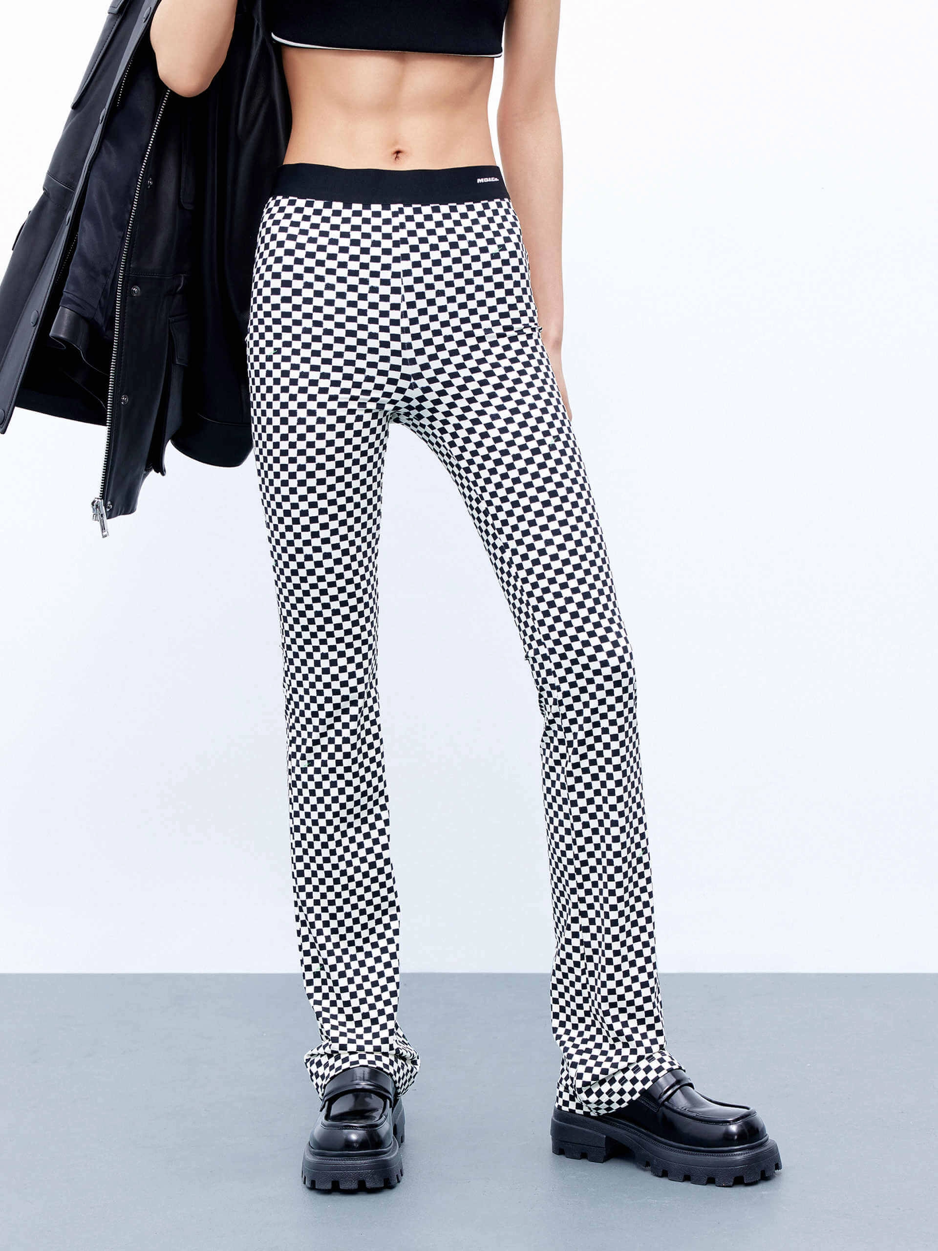 Checkered Super Stretch Pants Timeless Design Abrasion resistant