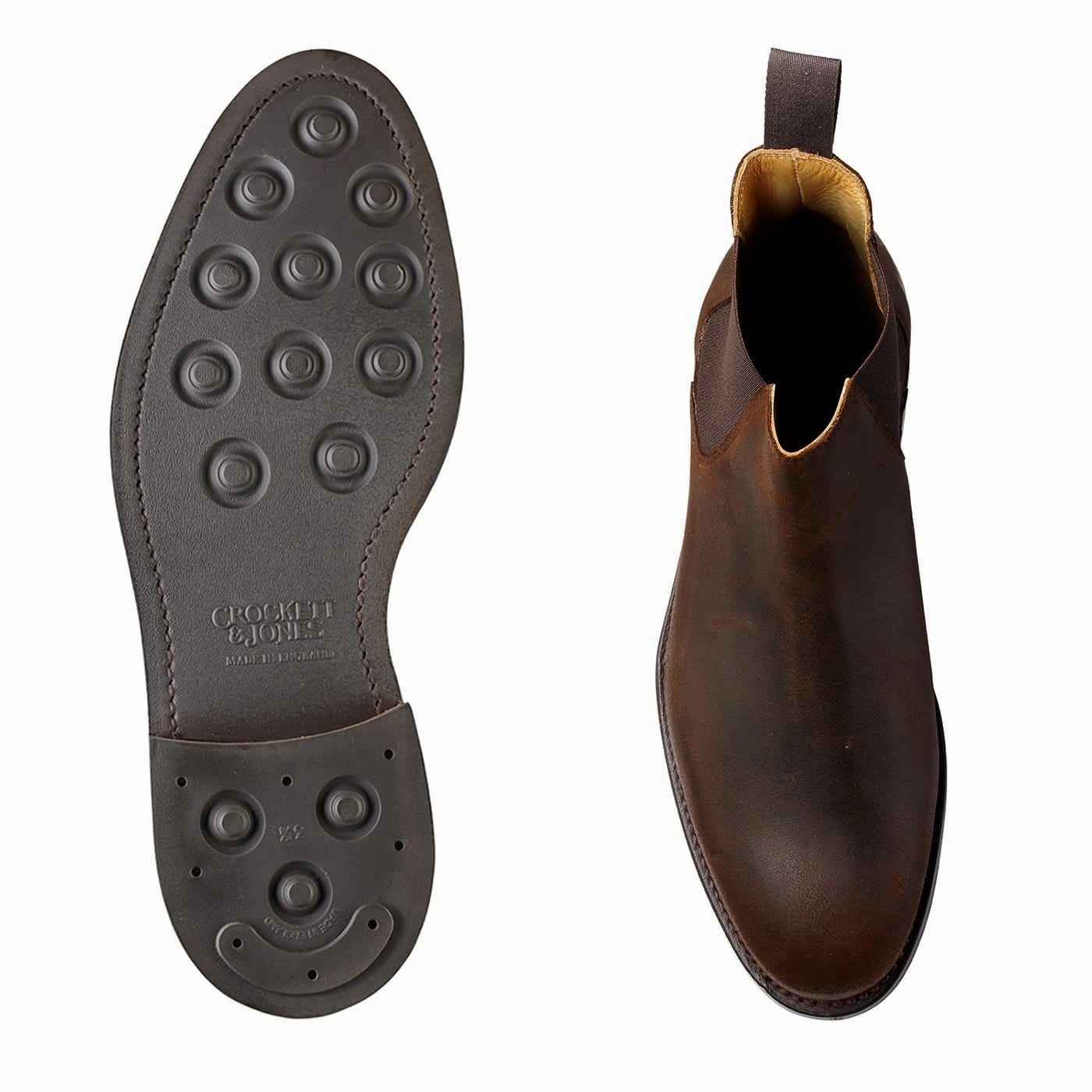 Minimalist Look Fast Wear Chelsea 5 Dark Brown Rough-Out Suede
