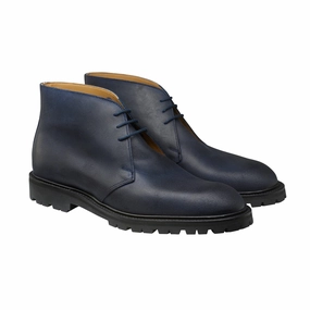 Chepstow 4 Navy Rough-Out Suede Flexible Midsole Construction