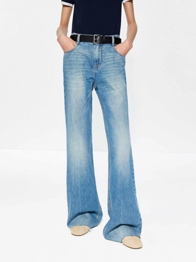 Outfit Routine Flared Full Length Jeans