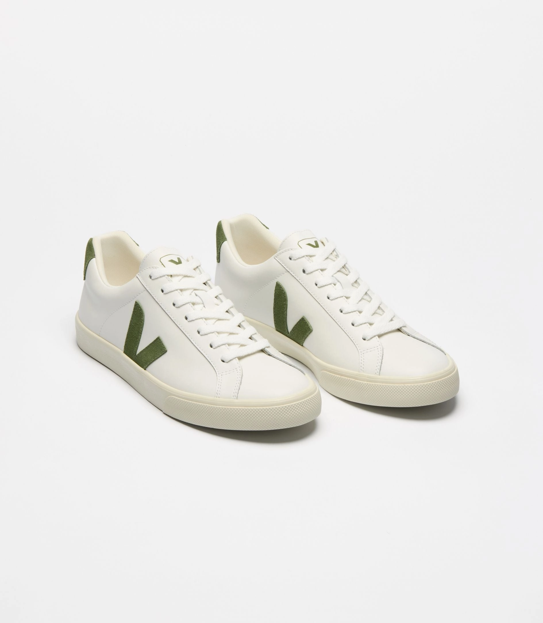 Dynamic Step Extra White Kiwi Logo Leather Sneakers (Men)
