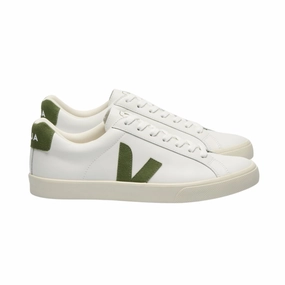 Ventilation Perforation Systems Extra White Kiwi Logo Leather Sneakers (Men)