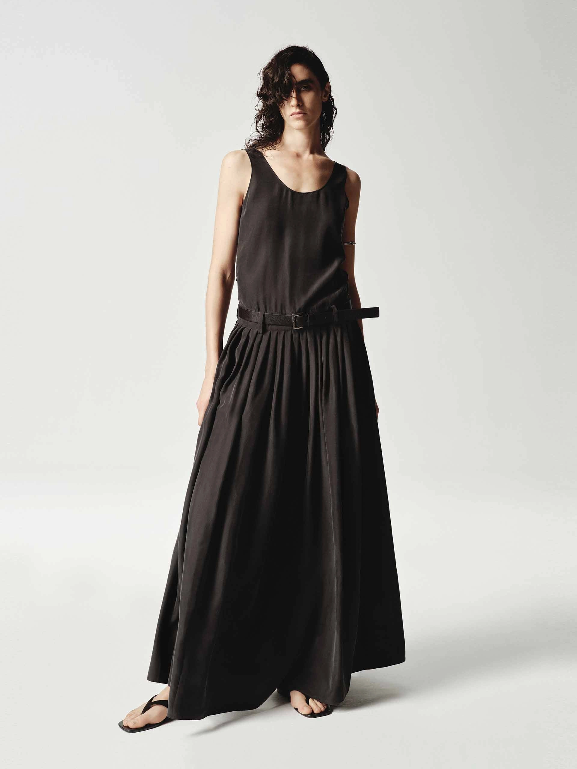 Party outfit Sleeveless Silk Tank Dress