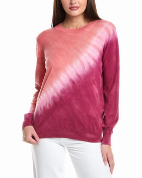WISPR Burn Out Tie Dye Silk-Blend Sweater Ultra Soft Merino Blend Elegant Knit