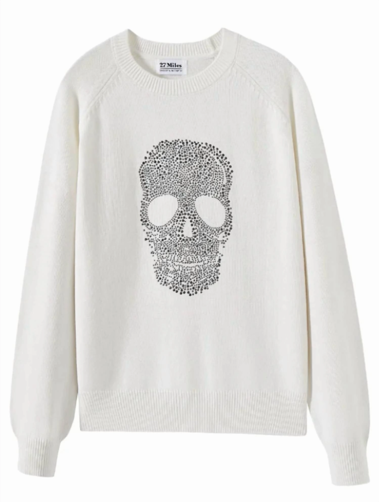 Chilly Weather Knit Sustainable Yarn Clio Sweater In Cloud