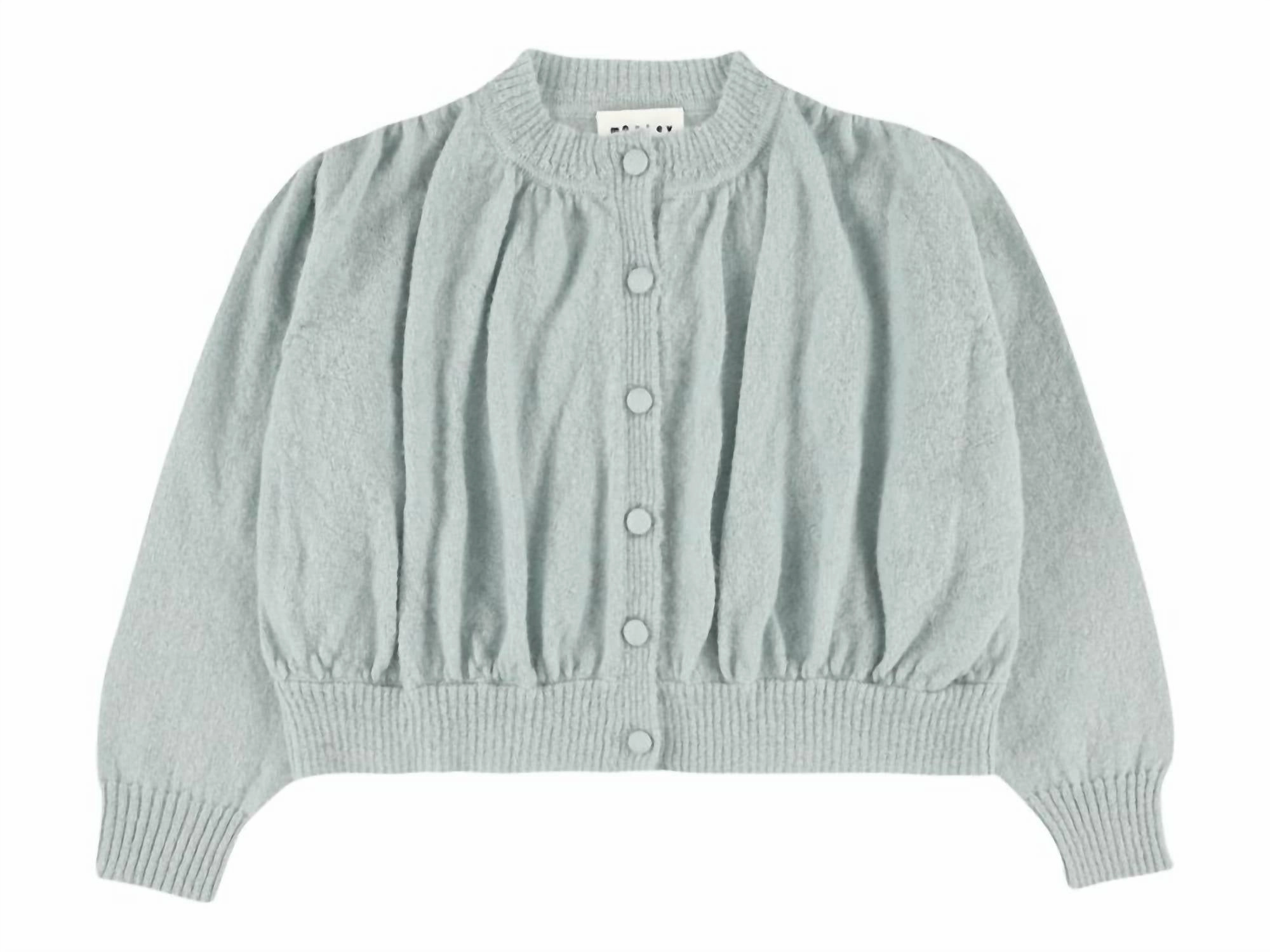 Snuggly Knitwear Kids Tibet Cardigan In Green