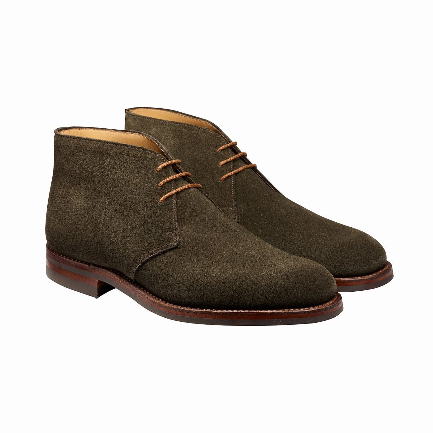 Chiltern Earth Green Suede Shock   Absorbing Midsole