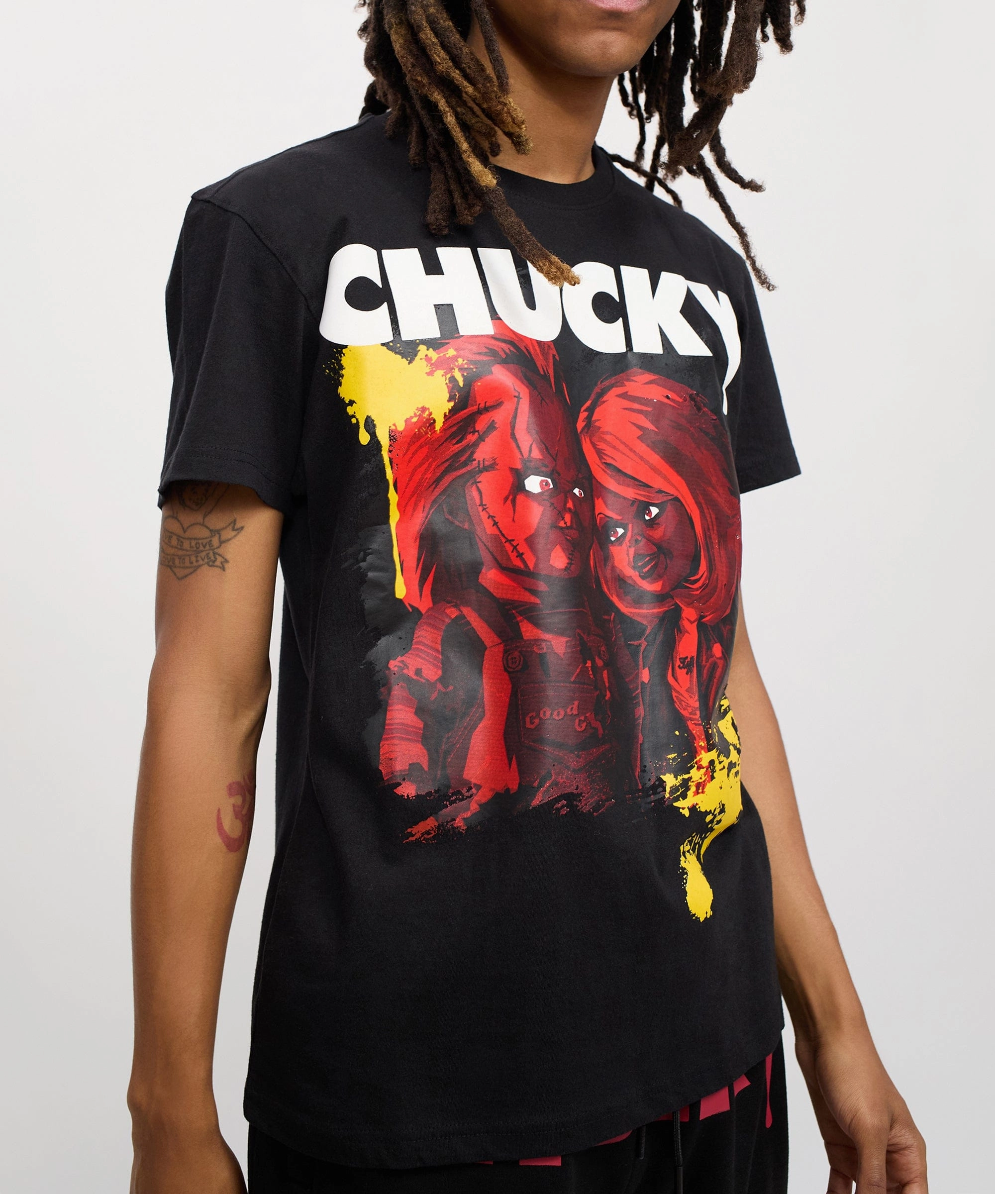 Chucky Child Play Short Sleeve Tee - Black Stretch Fit Soft Inner Lining