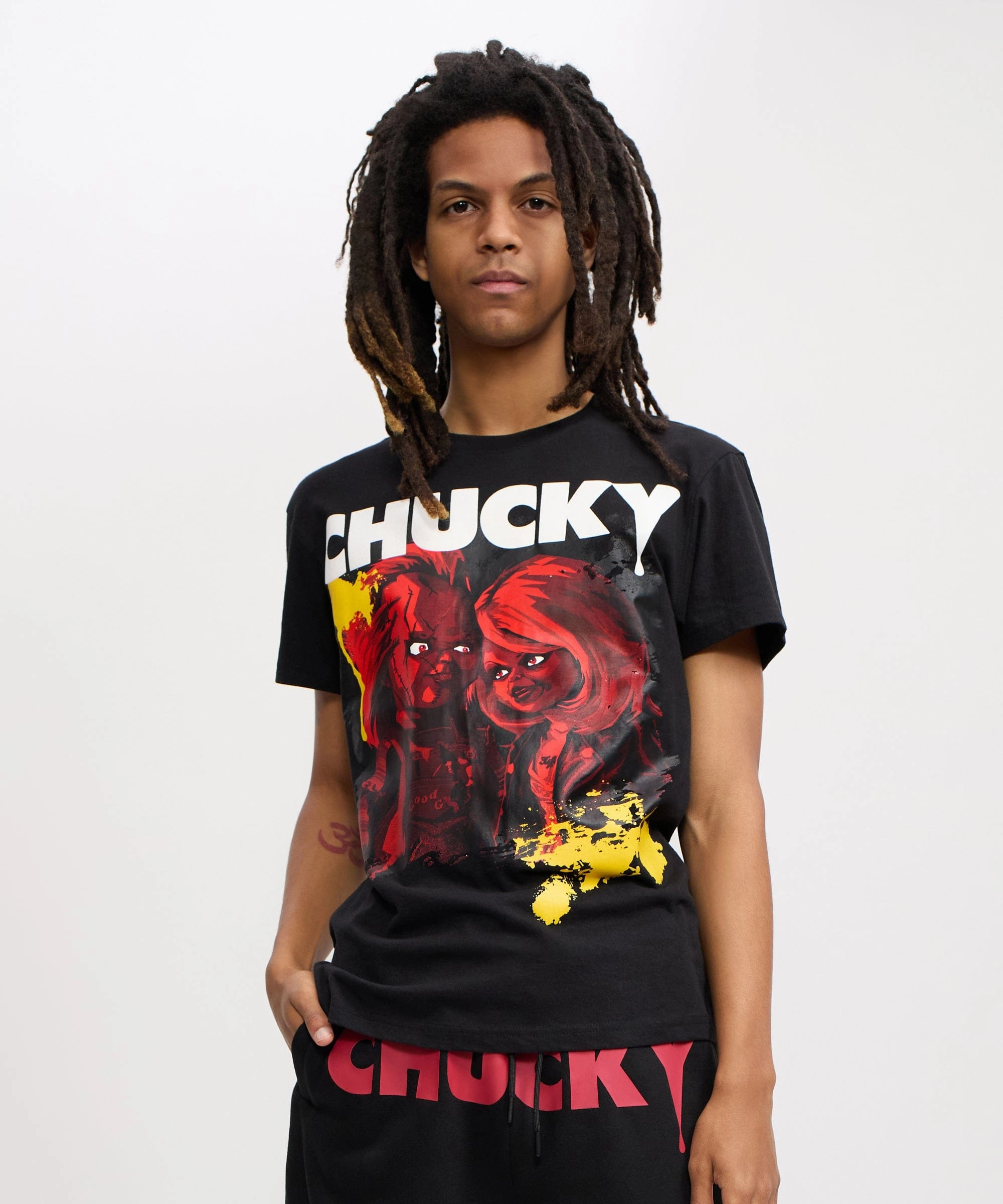 Chucky Child Play Short Sleeve Tee - Black HypoallergenicFabric Basic Sweatshirt