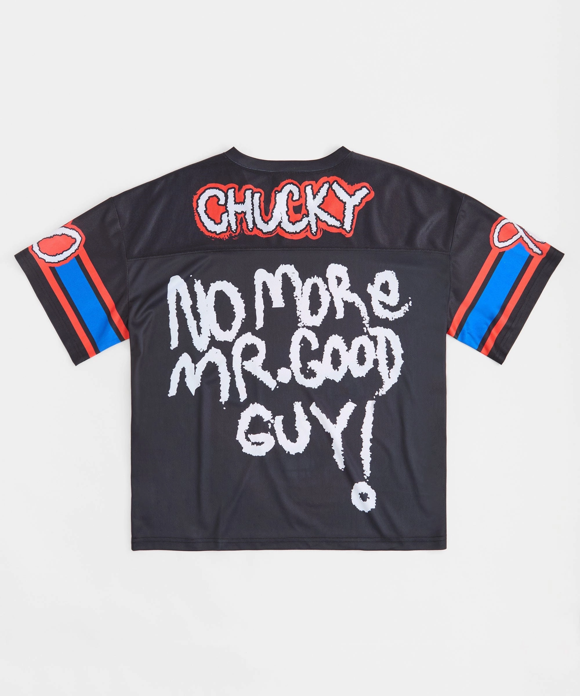 Chucky No More Mr. Good Guy Football Jersey - Black LightweightDesign Odor Control Finish