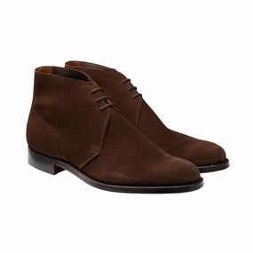 Chukka Dark Brown Suede Cushioned Step Rough Terrain Comfort Lining Rough Terrain
