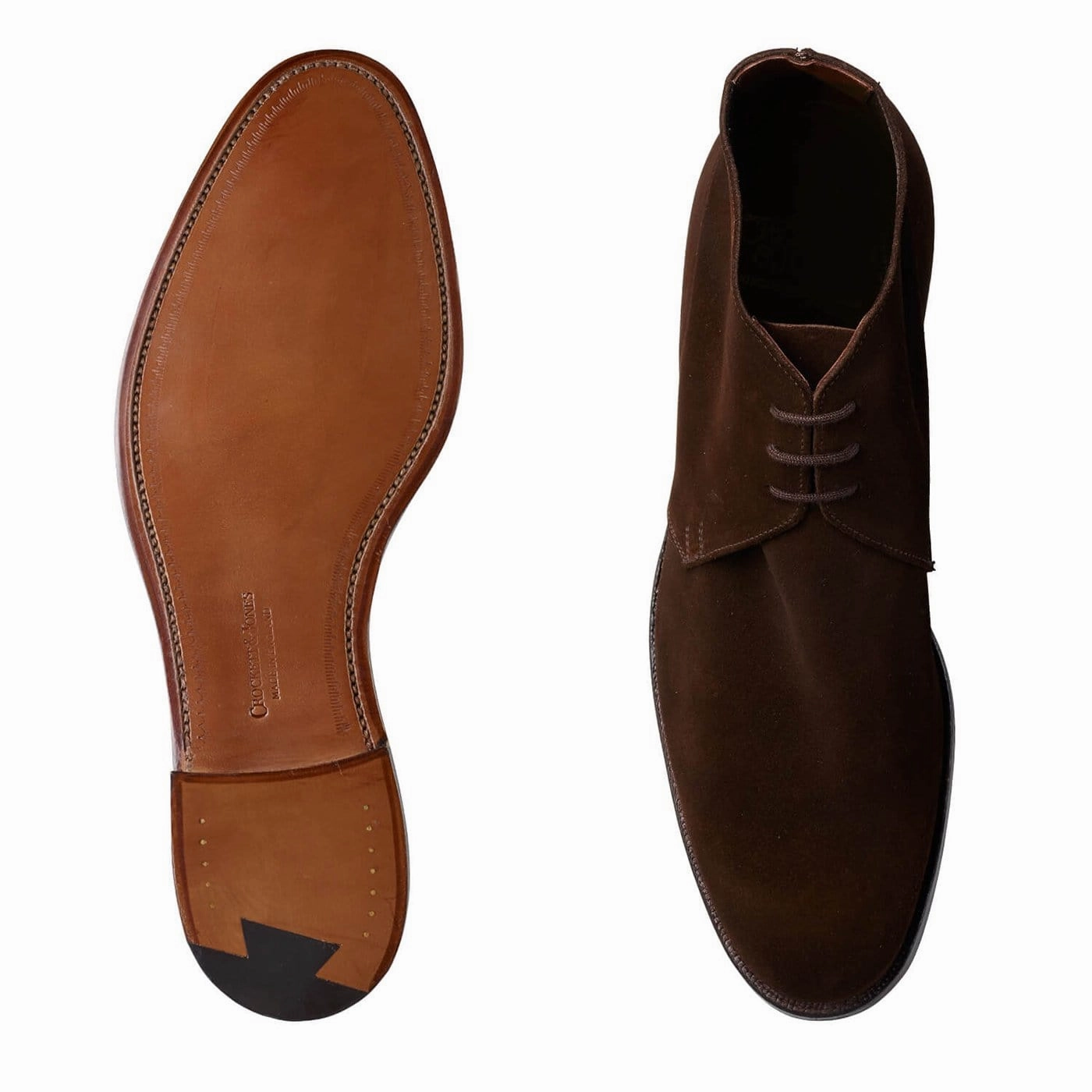 Rugged Built Mountain Hike Functional Build Chukka Dark Brown Suede