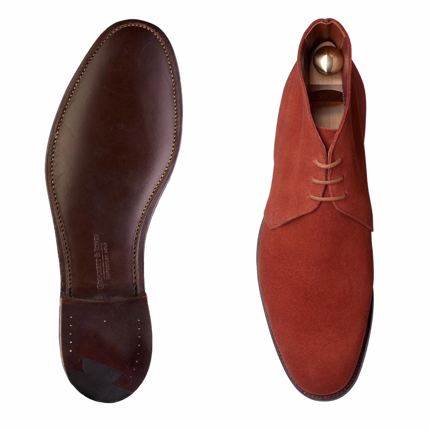 Chukka Terracotta Suede Durable Shell Rainy Day Commuter MachineWashable