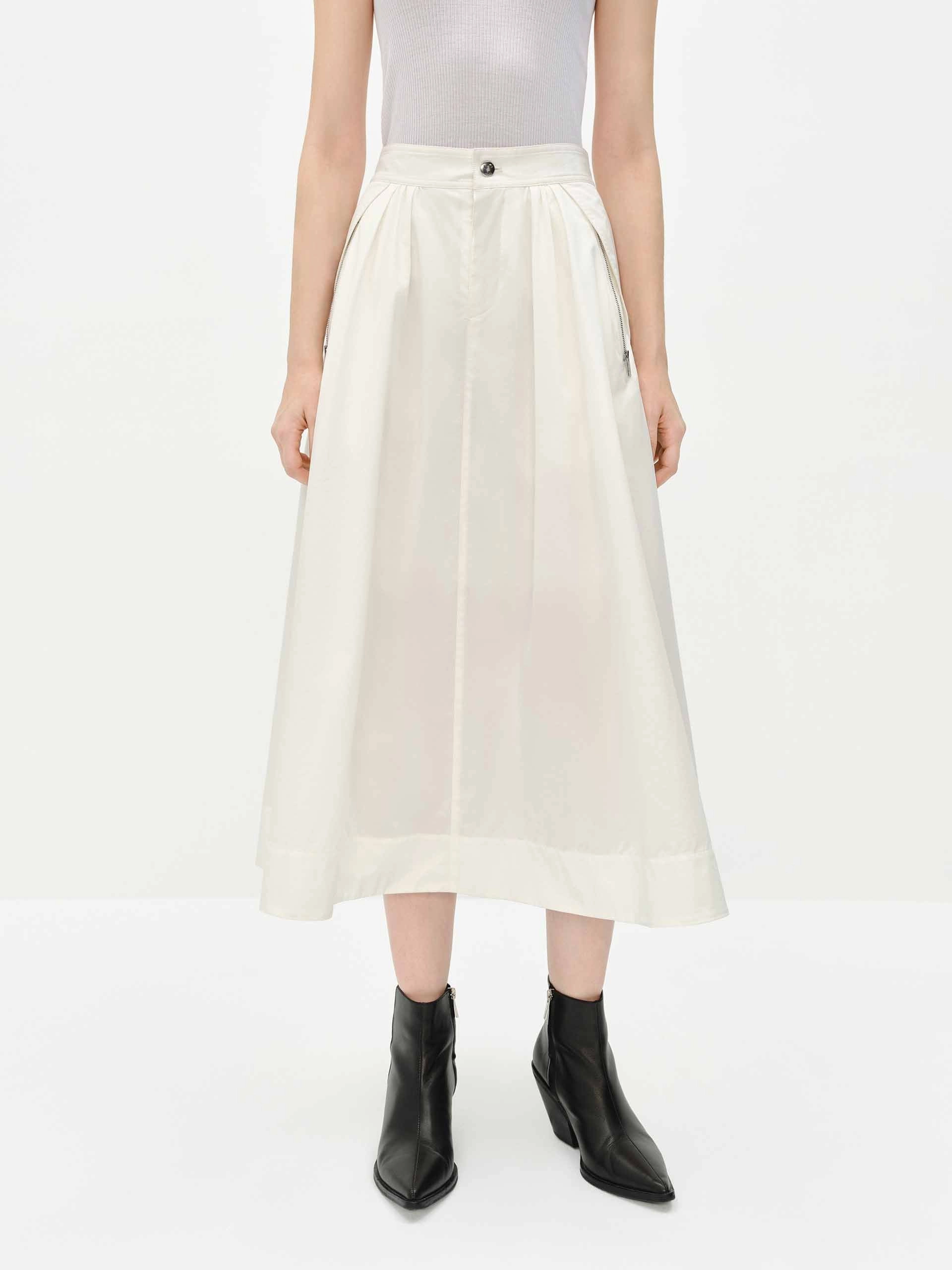 Modular Pocket System Stylish Comfort Classic A-line Midi Skirt
