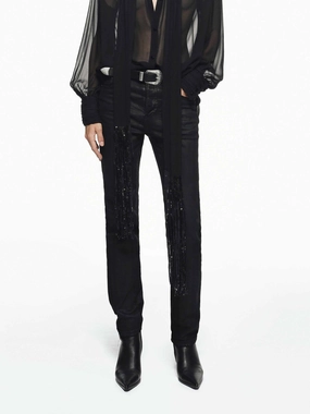 Classic Black Skinny Jeans No Iron Wear school wear