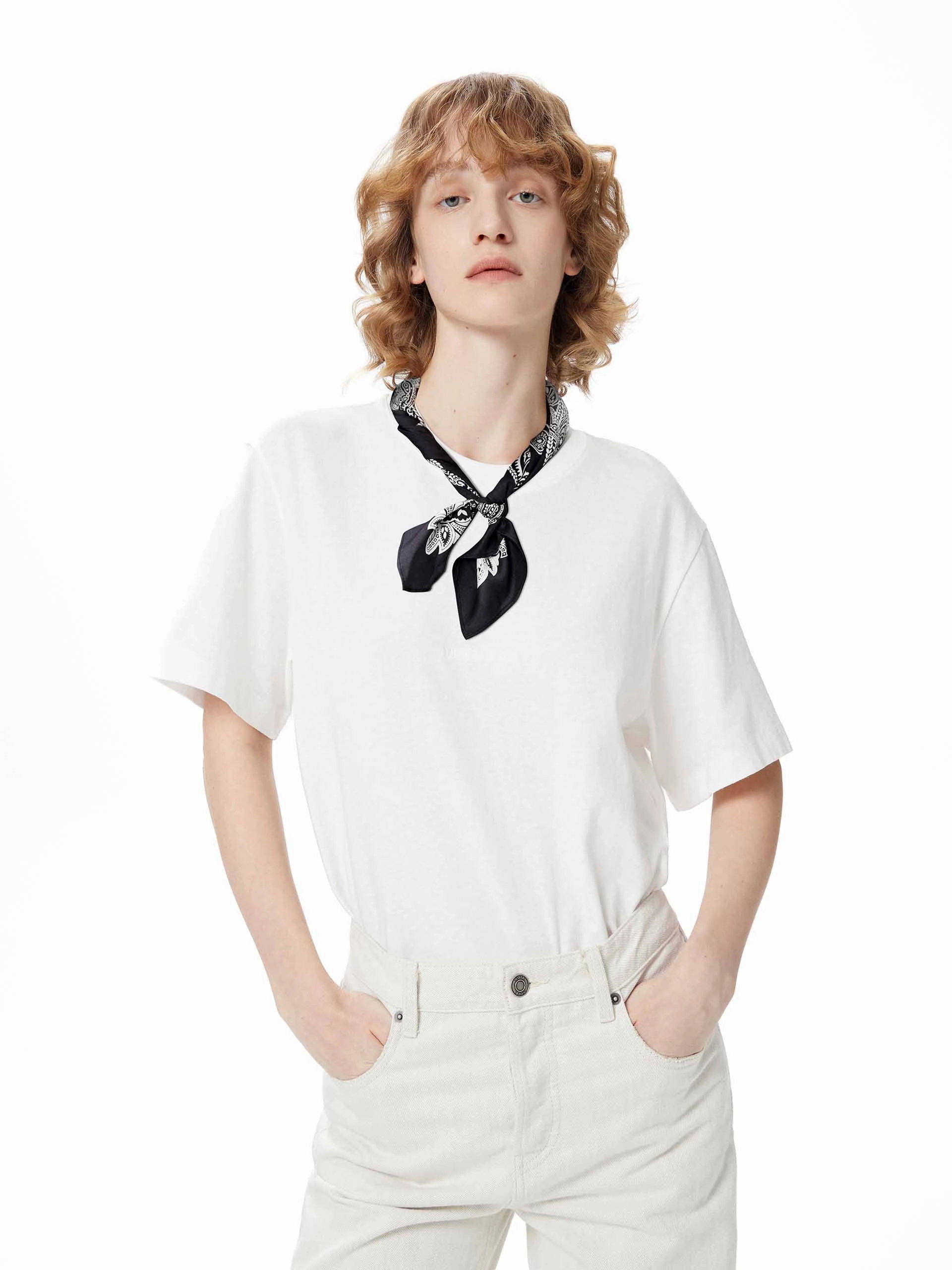 Front Slogan Cotton T-shirt family gathering Relaxed Vibes
