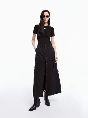 Street Edge Unisex Option Paneled Drawstring Waist Dress