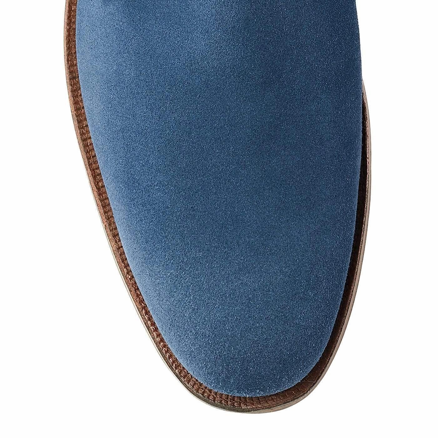 Day Wear Transitional Look Chukka Mid-Blue Suede
