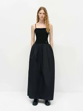 Cocoon Shape Paneled Dress Perfect for Travel City Ready