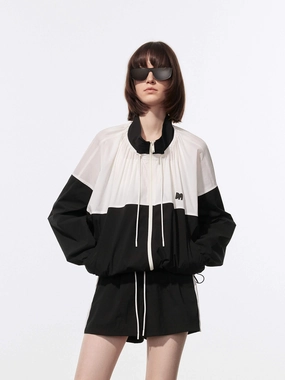 Ventilation Vents Outdoor Trip Color Block Zipper Jacket