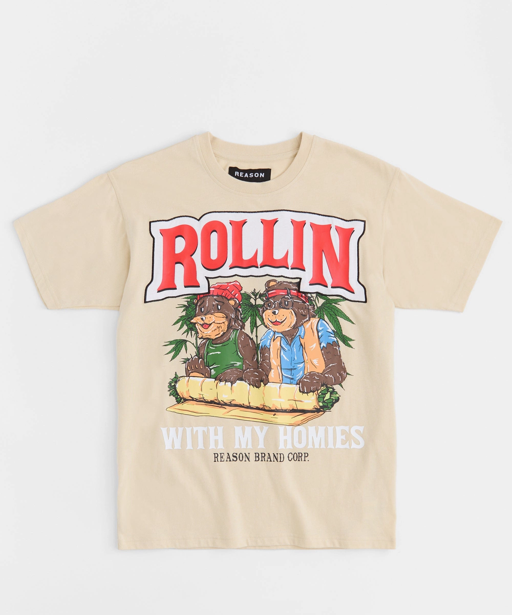 PlushLining Keep Rollin Short Sleeve Tee - Khaki