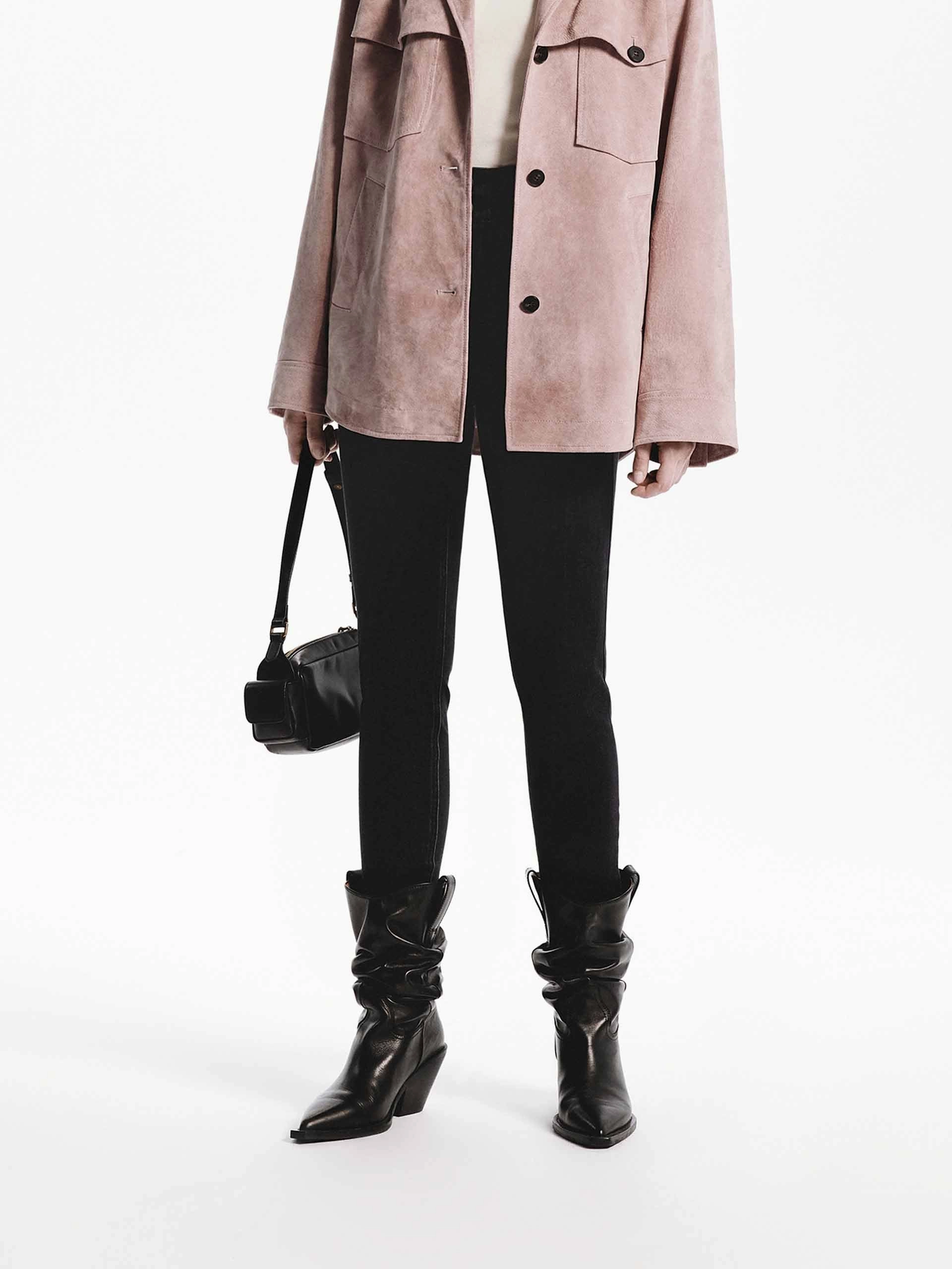 Cotton Blend Skinny Jeans Luxury Student Outfit Functional Outfit
