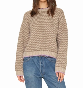 Comfortable Wear Mabel Sweater In Cafe Au Lait