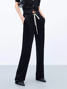 High Waist Drawstring Pants UVProtectionCoating