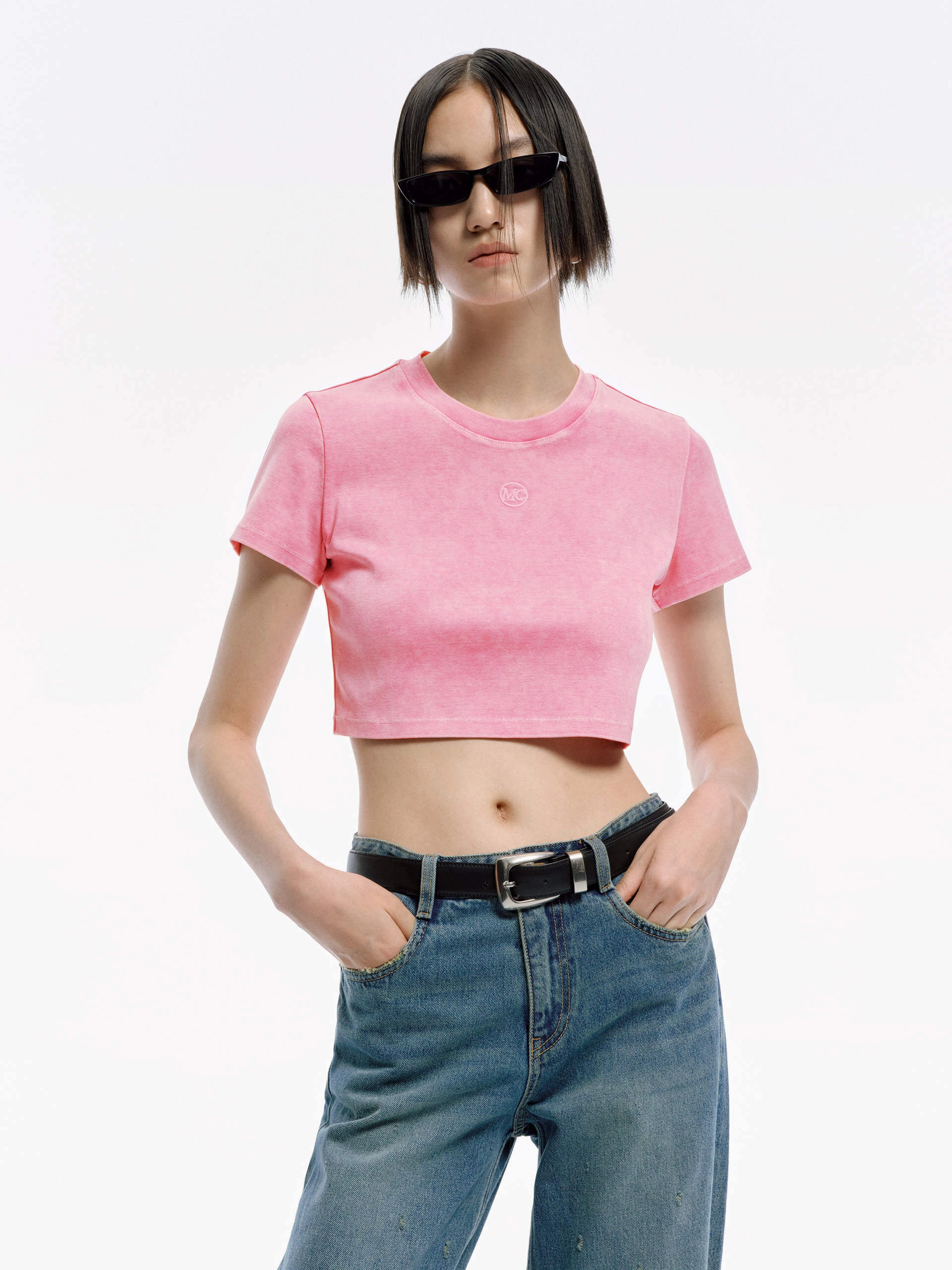 Outdoor Smart Cropped Fit Cotton T-shirt
